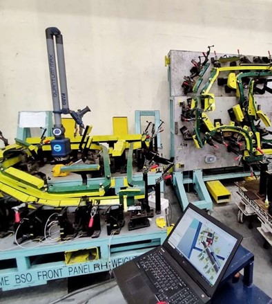 Large Part Inspection by Laser Tracker